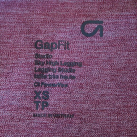 GAP Baby Pink Matching Work Out Set (Leggings and Sports Bra), Size XS - Picture 10 of 11